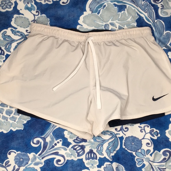 Nike Pants - Nike Dri-fit running shorts with bike shorts L